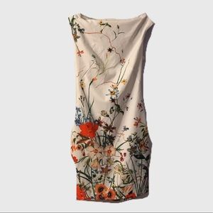 Western Style Flower Knee High Dress